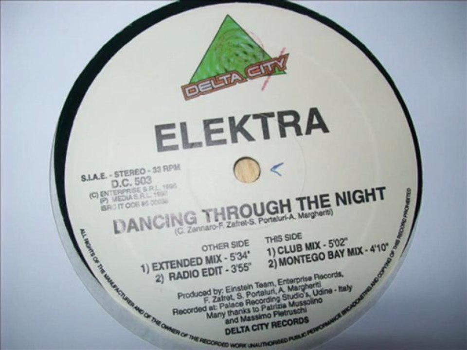 Elektra - Dancing Through The Night (Montego Bay Mix)