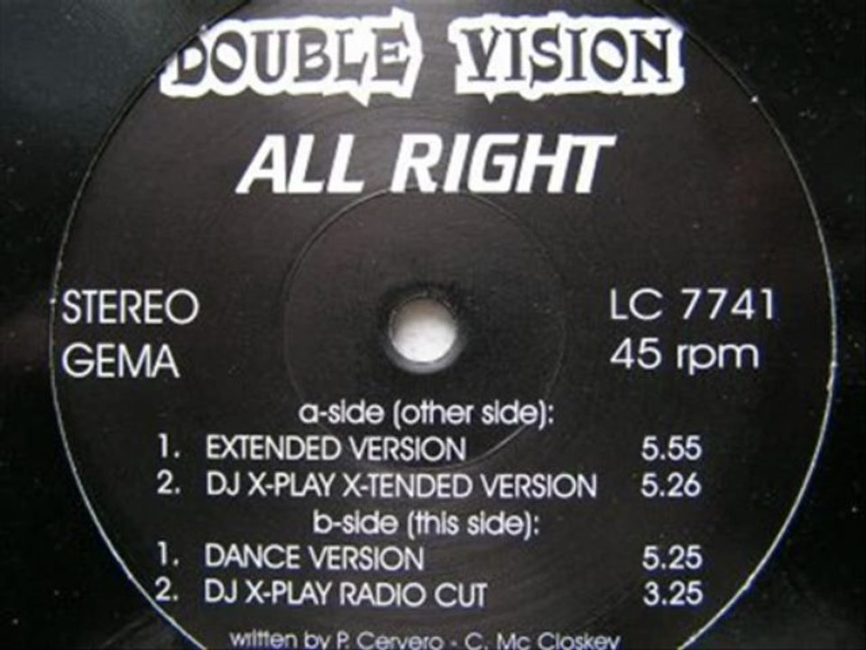 Double Vision - All Right (DJ X-Play X-Tended Version)