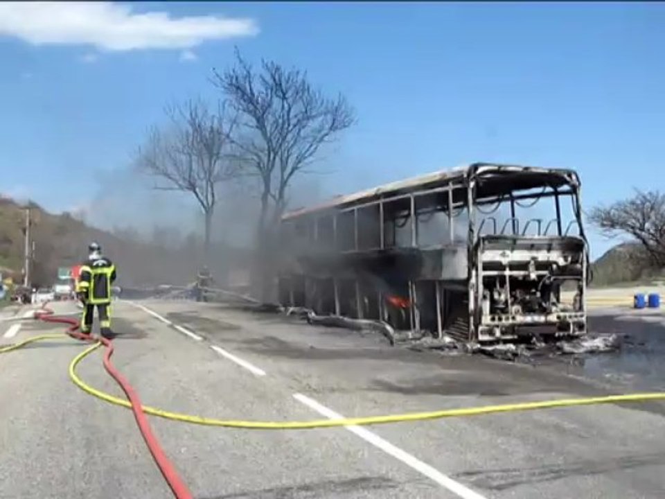 incendie d'un bus