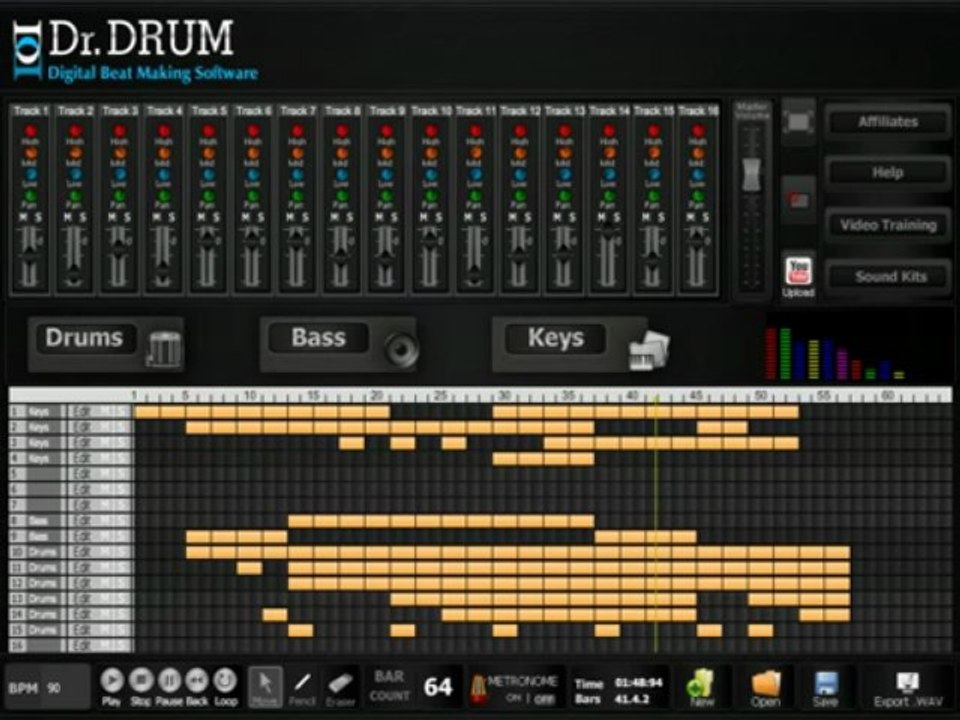 Powerful Dr. Drum Awesome Beat Mixing Software