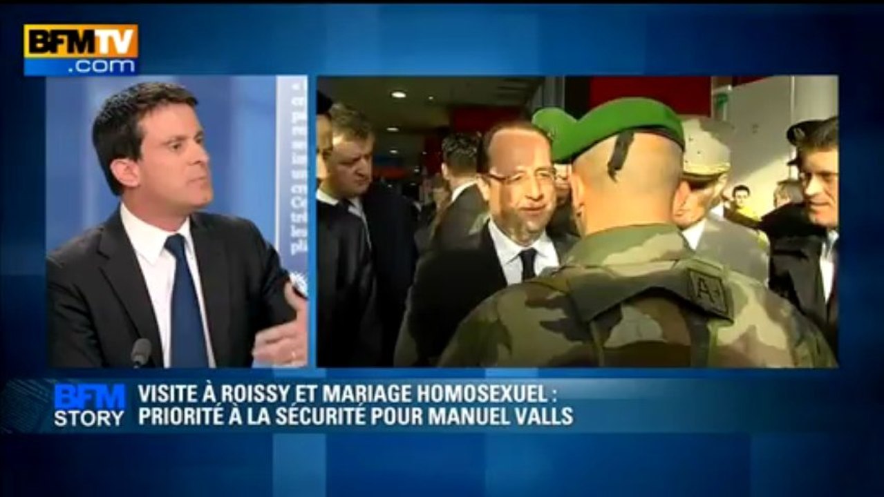 BFM STORY : Manuel Valls : "Je m'inquiète de ce climat homophobe" - 18/04