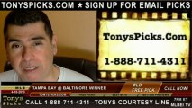 Baltimore Orioles versus Tampa Bay Rays Pick Prediction MLB Lines Odds Preview 4-18-2013