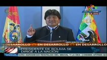 Evo Morales rechaza enérgicamente palabras de Kerry