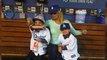 Britney Spears and Sons at Dodgers Game