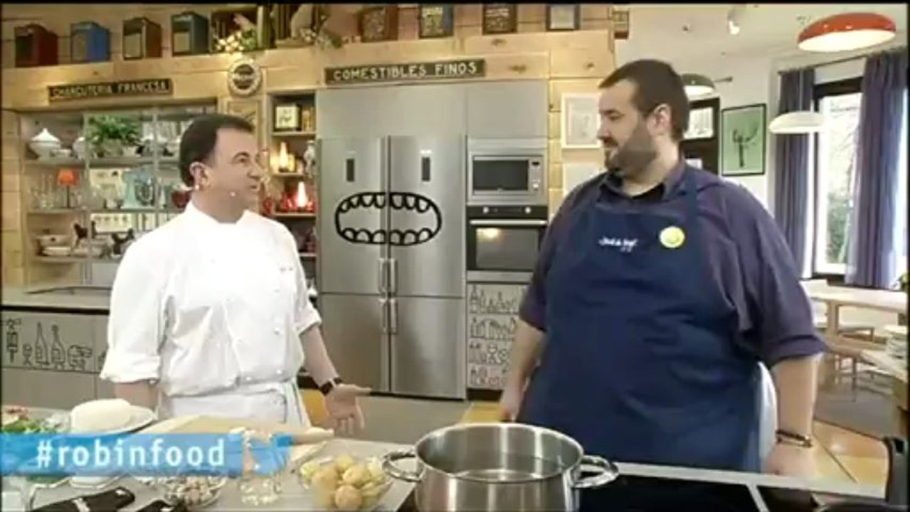 Robin Food (Coliflor con salsa de jamón y queso)