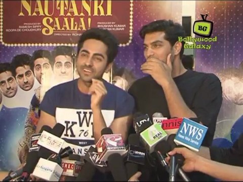Ayushmann Khurrana, Kunaal Roy Kapur at 'Nautanki Saala!' Success Bash