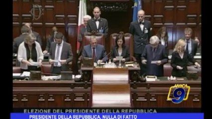 Presidente della Repubblica, nulla di fatto