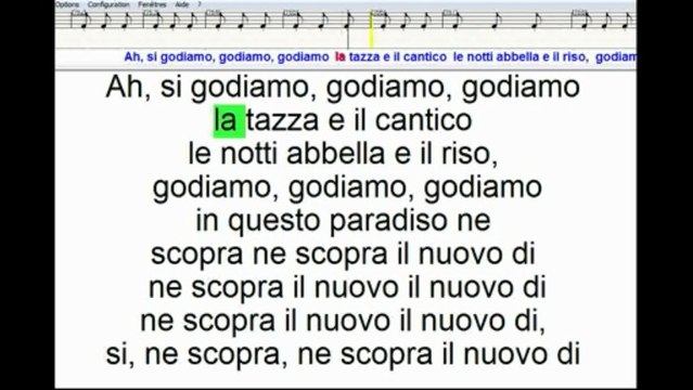 Karaoké Verdi la Traviata Brindisi H Choeurs