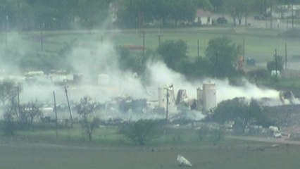 Morning after reveals smoldering ruins in Texas