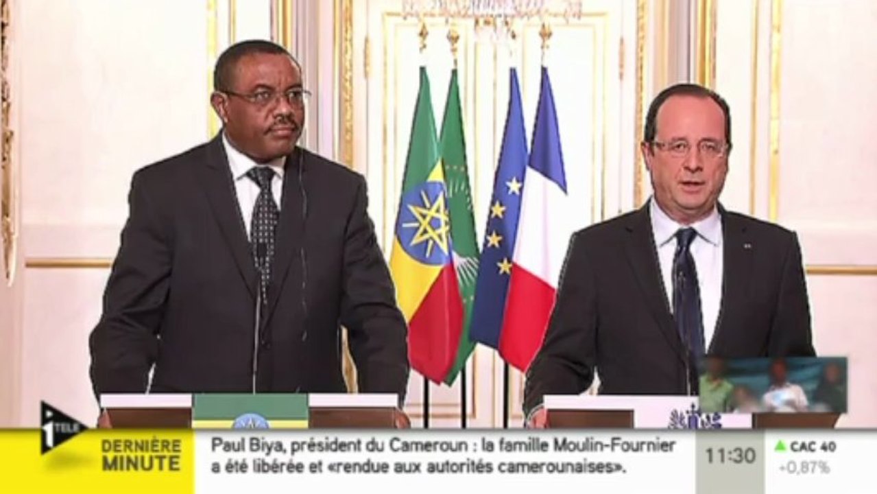 Hollande exprime son "immense soulagement" après la libération des otages