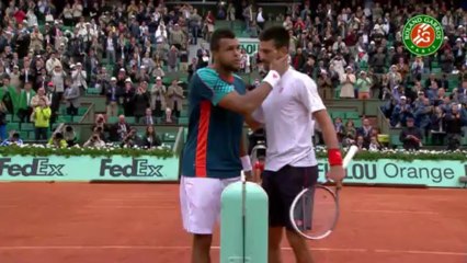 Résumé du quart de finale 2012 Djokovic - Tsonga