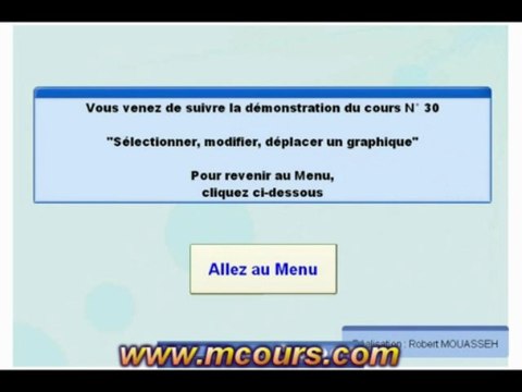 Tutoriel EXCEL 2003: Cours N°30 Déplacer et modifier la taille du graphique