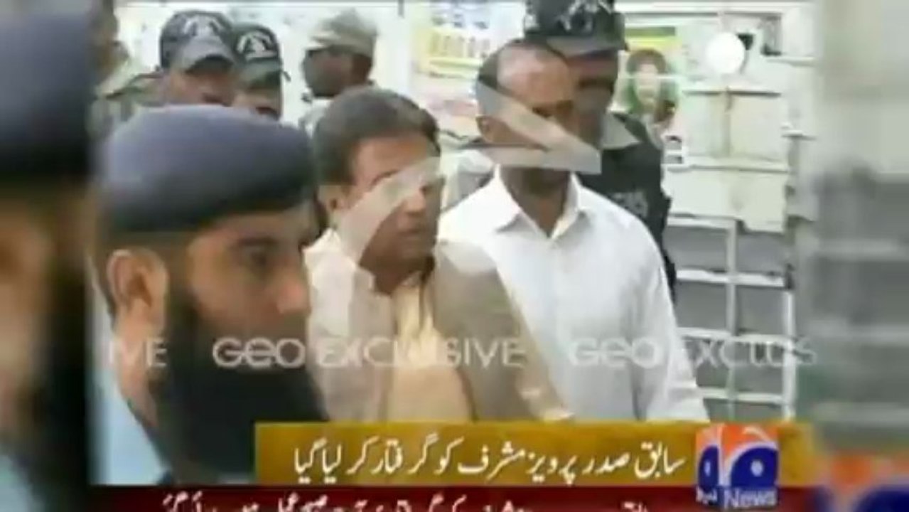Musharraf arrested overnight at his home