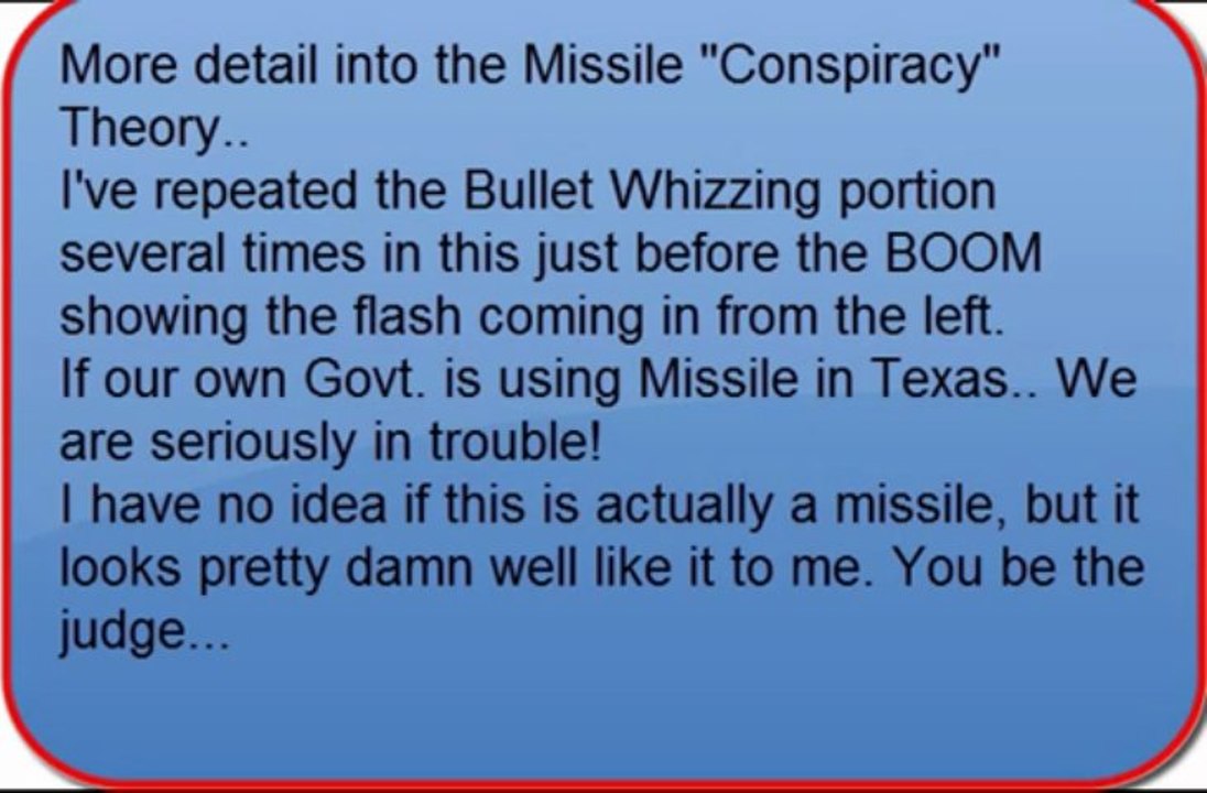 Missile used in Texas Explosion
