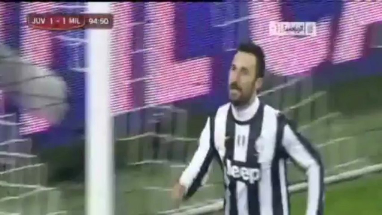 Juventus vs AC Milan 2-1. 09-01-2013