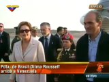Presidentas de Argentina Cristina Fernández y Brasil Dilma Rousseff arriban a Venezuela