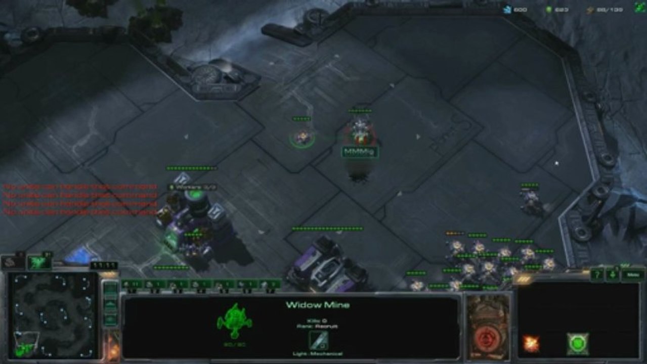 Les mines détectent les roachs enfouis - Starcraft 2 - team-aaa.com