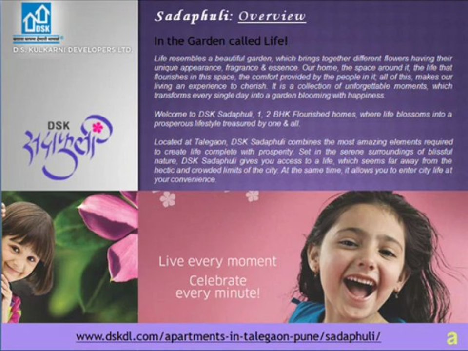 DSK Sadaphuli - 1 BHK and 2 BHK Apartments Flats in Talegaon Pune