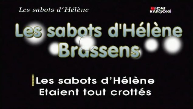 Karaoke - Les sabots d'Hélène de Brassens