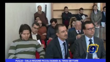 Puglia | Dalla Regione piccoli sussidi al Terzo Settore