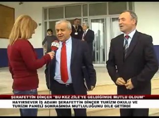 HAYIRSEVER İŞ ADAMI ŞERAFETTİN DİNÇER İLK KEZ ZİLE YE GELDİĞİNDE MUTLU OLDUĞUNU AÇIKLADI.wmv