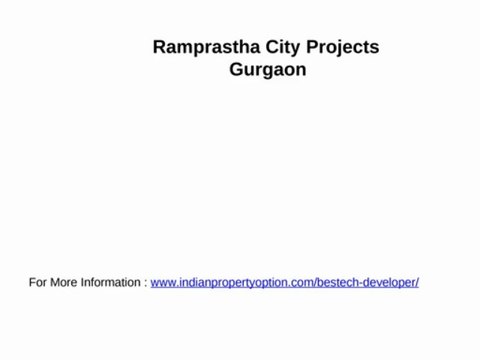 New Plots of Ramprastha in Sector-92, 93,95 Gurgaon 9650268727