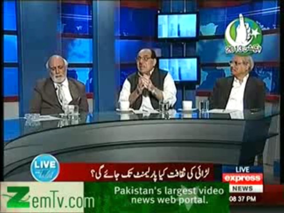 Live with Talat (Larai ki Shakaphat kia Parliment tak jayega?) - 20th April 2013