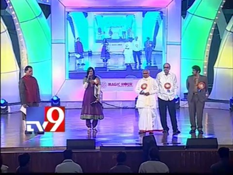 Kousalya awarded Best female playback singer award at TSR-Tv9 Film Awards