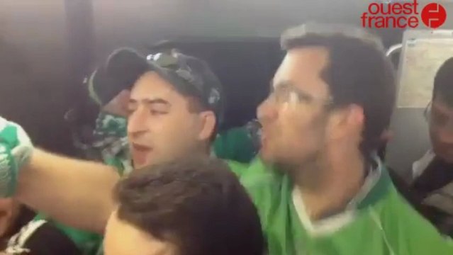 Finale Coupe de la Ligue. Duels de chants entres supporters