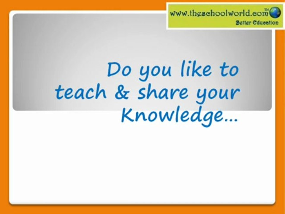 Tutoring Opportunities & teaching jobs from theschoolworld.com