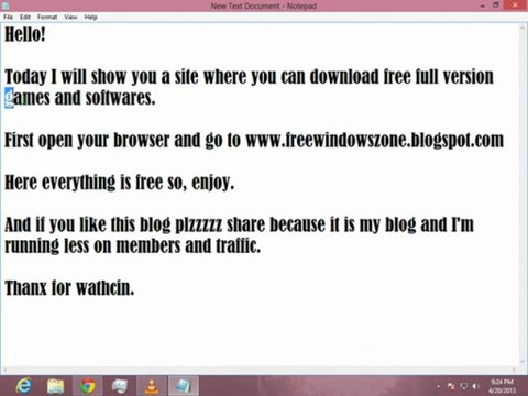 Download Free Games, Softwares And more PC Stuff free