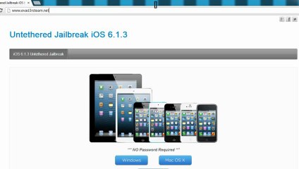 HowTo [iOS 6.1.3] JAILBREAK iPhone ,iPod Touch ,iPad,Apple Tv