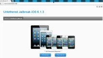 Jailbreak iOS 6, 6.1 / 6.1.3 iPhone 4, 3gs iPad 1, iPodTouch 4g, 3