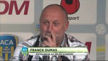 Conférence de presse AC Arles Avignon - FC Istres : Franck  DUMAS (ACA) - José  PASQUALETTI (FCIOP) - saison 2012/2013