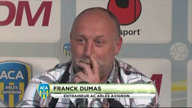 Conférence de presse AC Arles Avignon - FC Istres : Franck DUMAS (ACA) - José PASQUALETTI (FCIOP) - saison 2012/2013