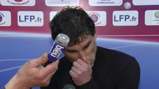 Conférence de presse Châteauroux - Chamois Niortais : Didier THOLOT (LBC) - Pascal GASTIEN (NIORT) - saison 2012/2013