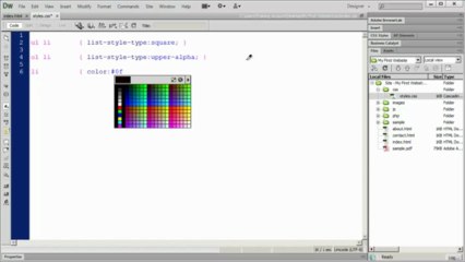Dreamweaver CS6 Tutorial – Video 16