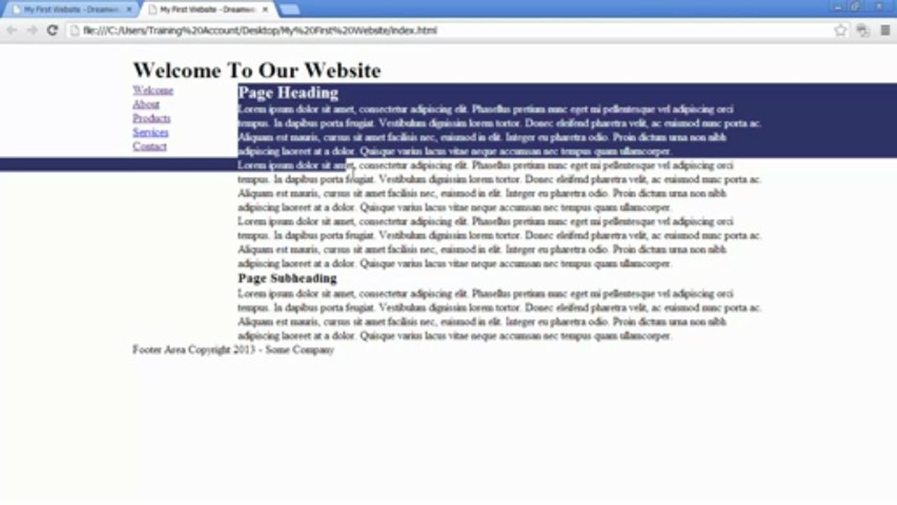 Dreamweaver CS6 Tutorial – Video 18