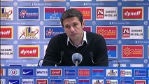Conférence de presse Montpellier Hérault SC - Olympique Lyonnais : René GIRARD (MHSC) - Rémi GARDE (OL) - saison 2012/2013