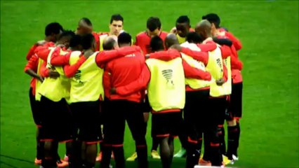 20/04/13 : ASSE-SRFC : le groupe à l'échauffement