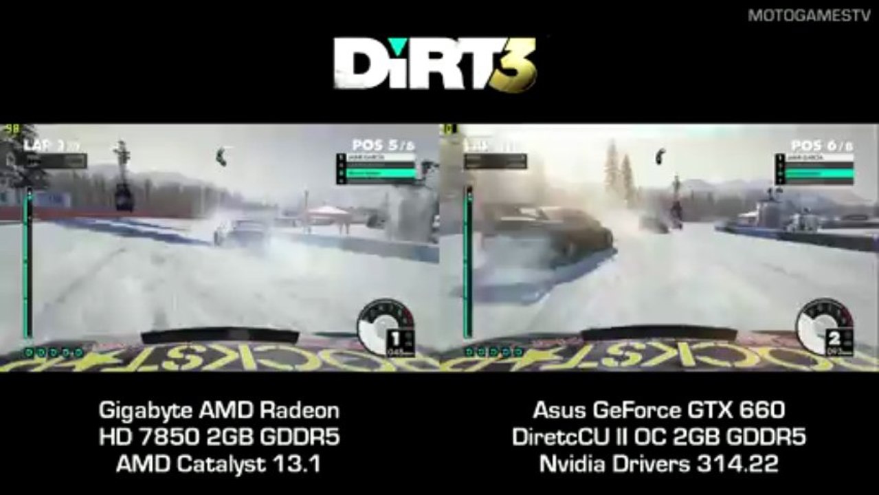 Dirt 3 Radeon Hd 7850 Vs Geforce Gtx 660 Video Dailymotion