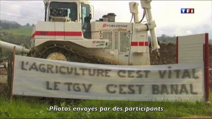 "Non aux grands projets " "Oui à la protection des jardins potagers à Chambéry“