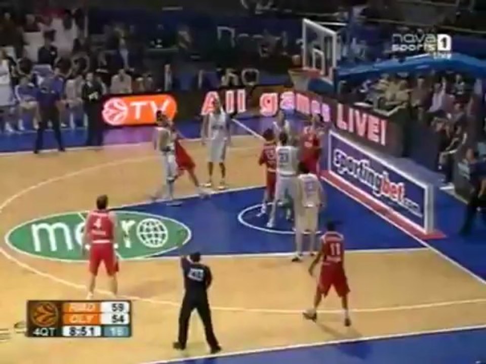 Real Madrid vs Olympiakos 75-78 2009 euroleague play-off game 4