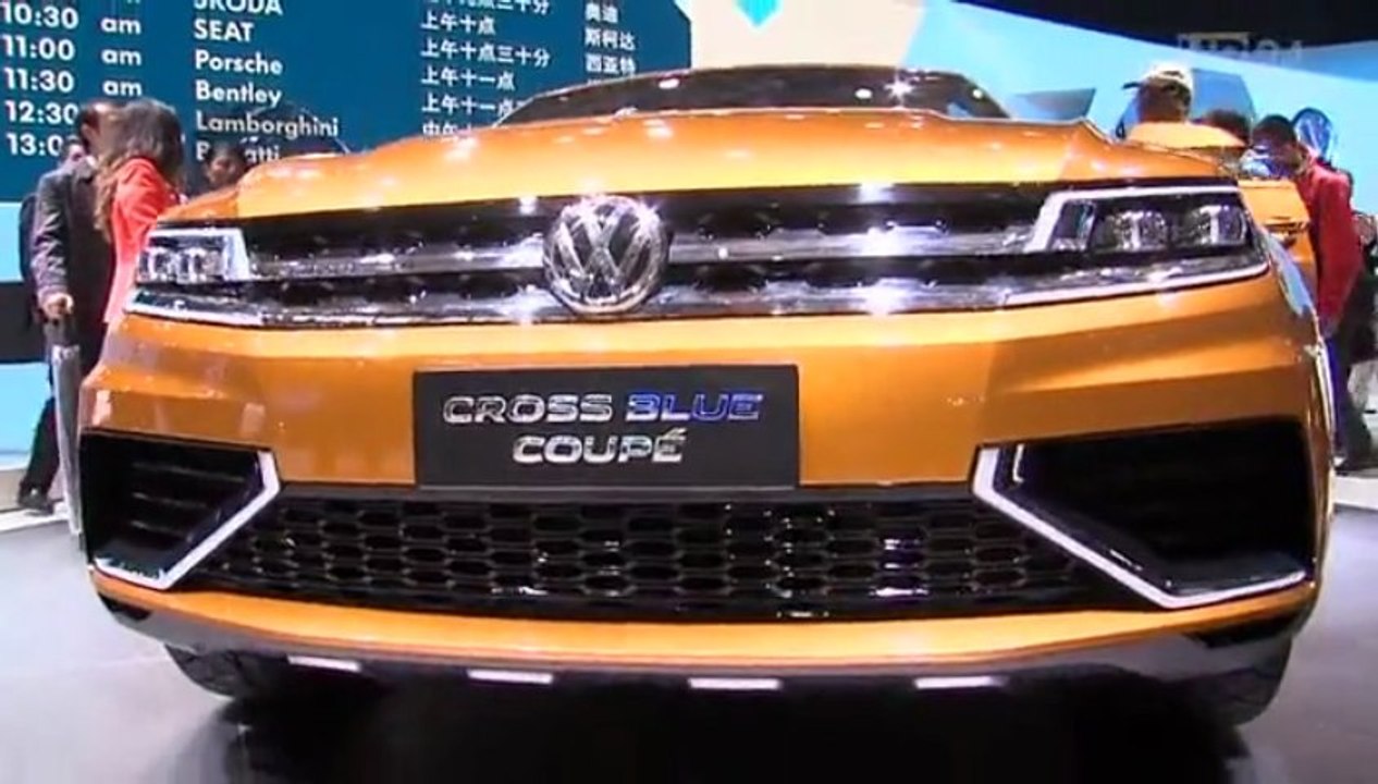 Auto shanghai 2013: vw crossblue coupé mit plug-in-hybridsystem