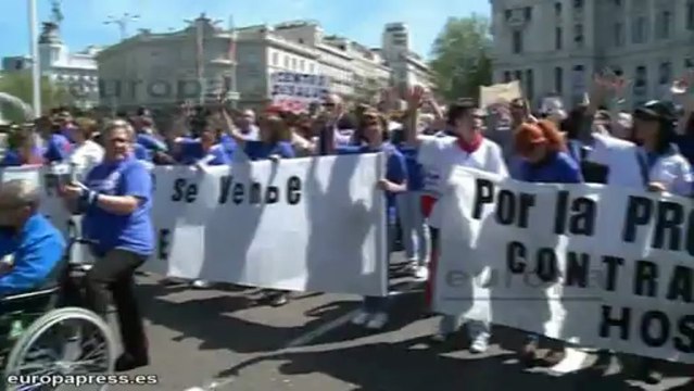 'Marea Blanca' por la sanidad pública en Madrid