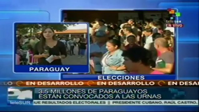 Alta participación se registra en comicios de Paraguay
