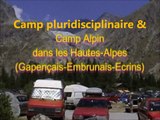 Camp alpin dans les Hautes Alpes