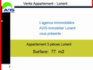 Achat Vente Appartement Lorient 56100 - 77 m2