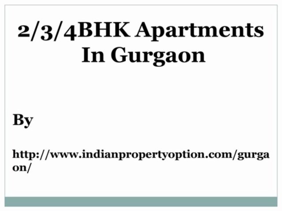 2/3/4BHK Apartments In Gurgaon Call 9650268727