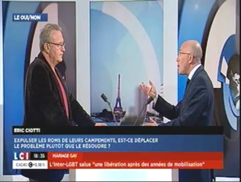 Eric Ciotti était l'invité du Oui/Non de Michel Field sur LCI (24/04)